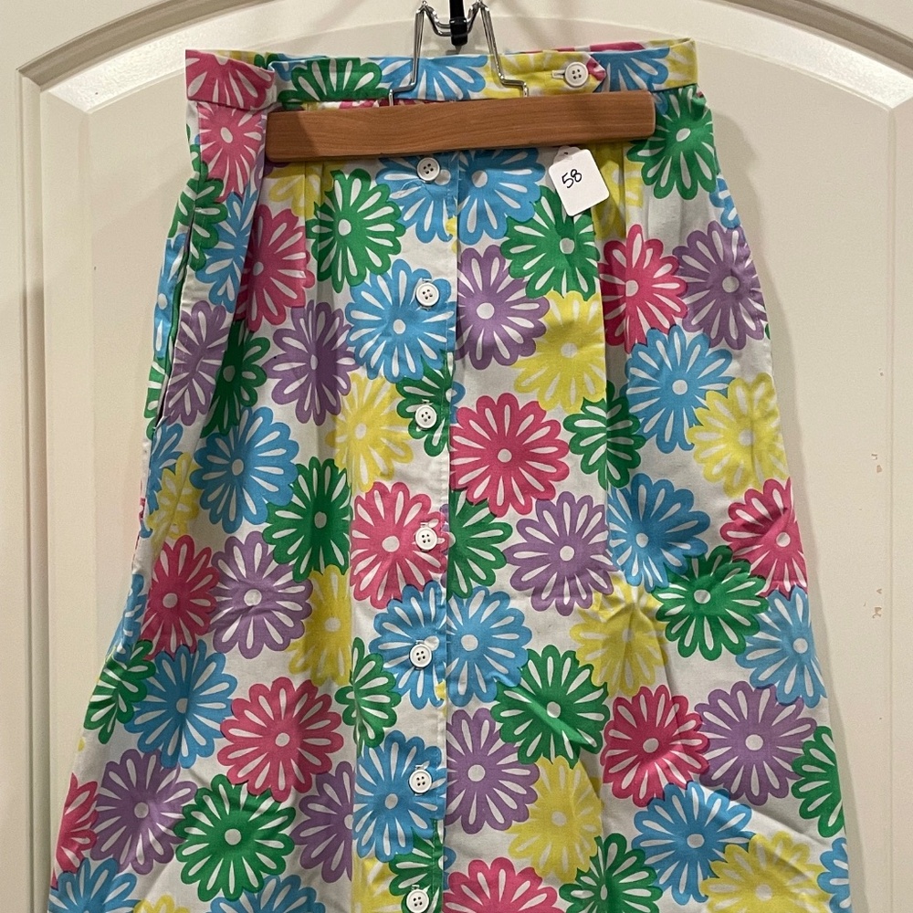 Quantum Vintage Button Skirt